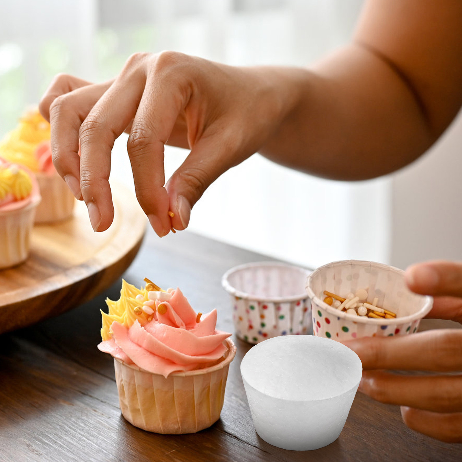 Wedding Decoration Supply - 20Pcs Cake DIY Cupcake Foams Sturdy