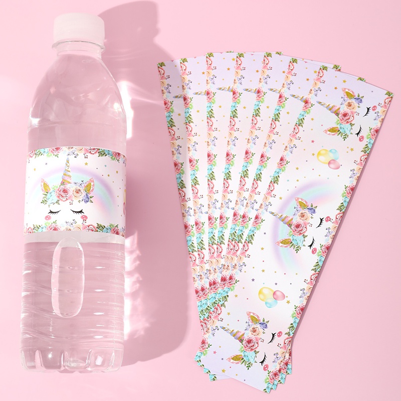 Wedding Decoration Supply - 10pcs Unicorn Style Bottle Labels Stickers