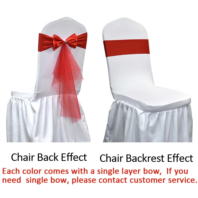 10 50pcs Spandex Chair Sashes  - Chair Sash Organza 评论和价格