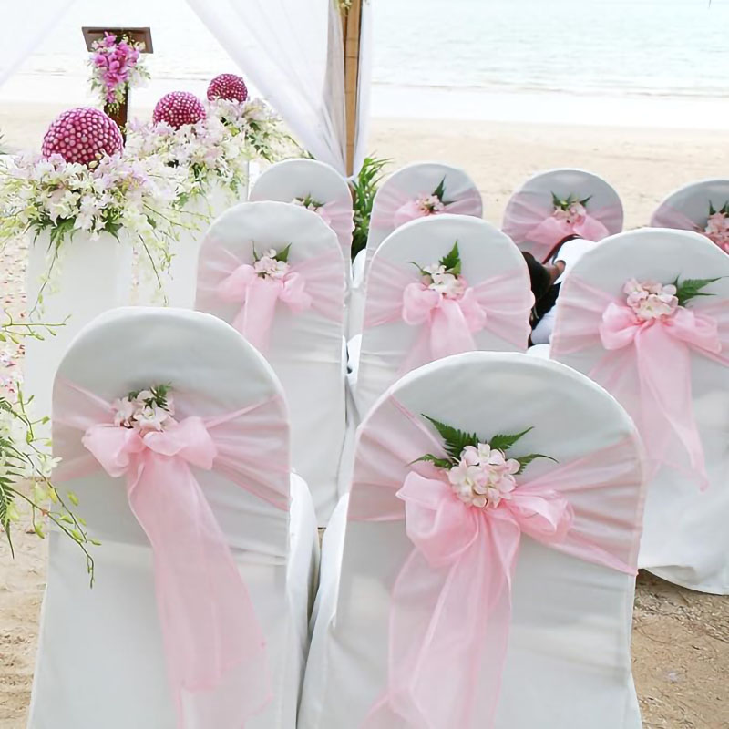Organza Chair Sashes Bows 100/ - Chair Sash Organza 评论和价格