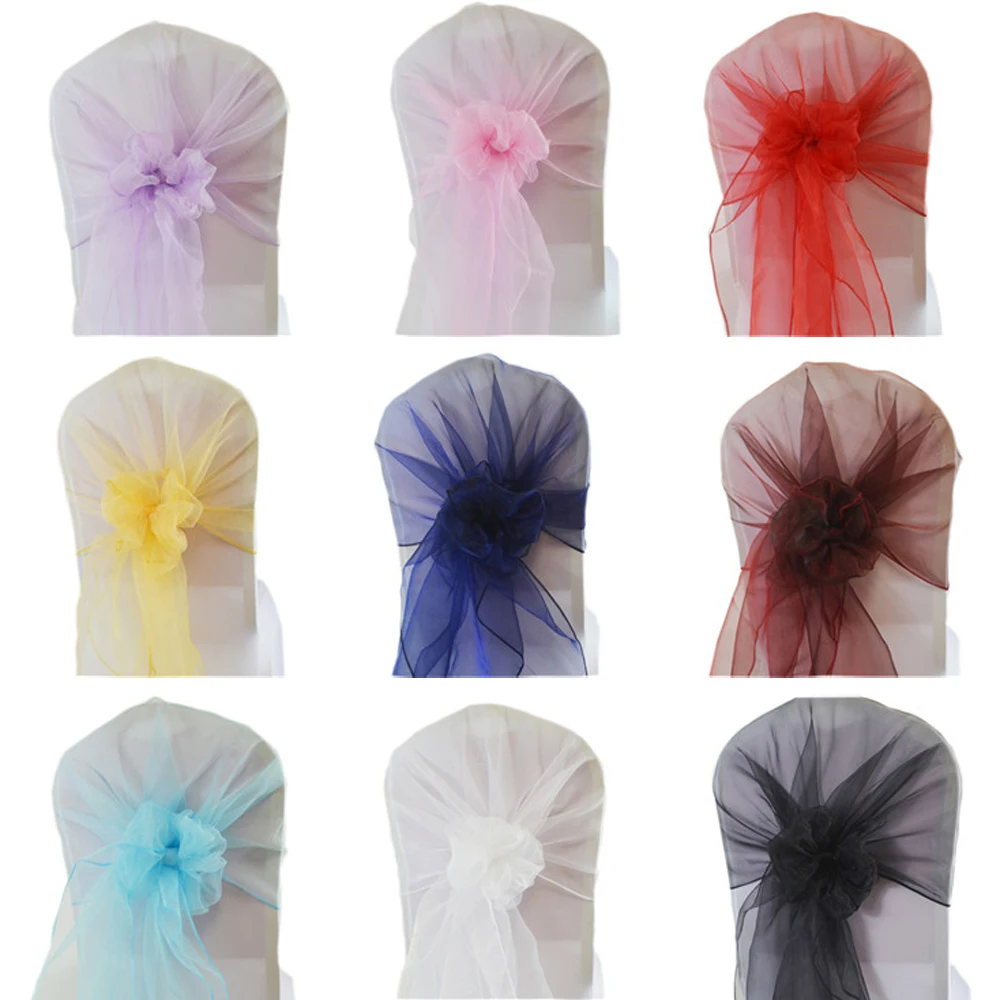 65x275cm Organza Chair Sash Fo - Chair Sash Organza 评论和价格