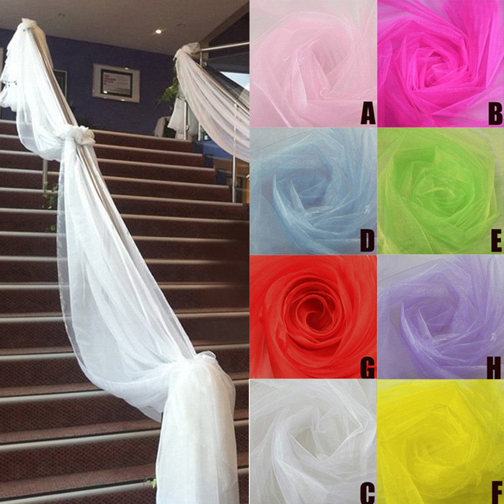 Wedding Decoration Tulle Roll  - Chair Sash Organza 评论和价格