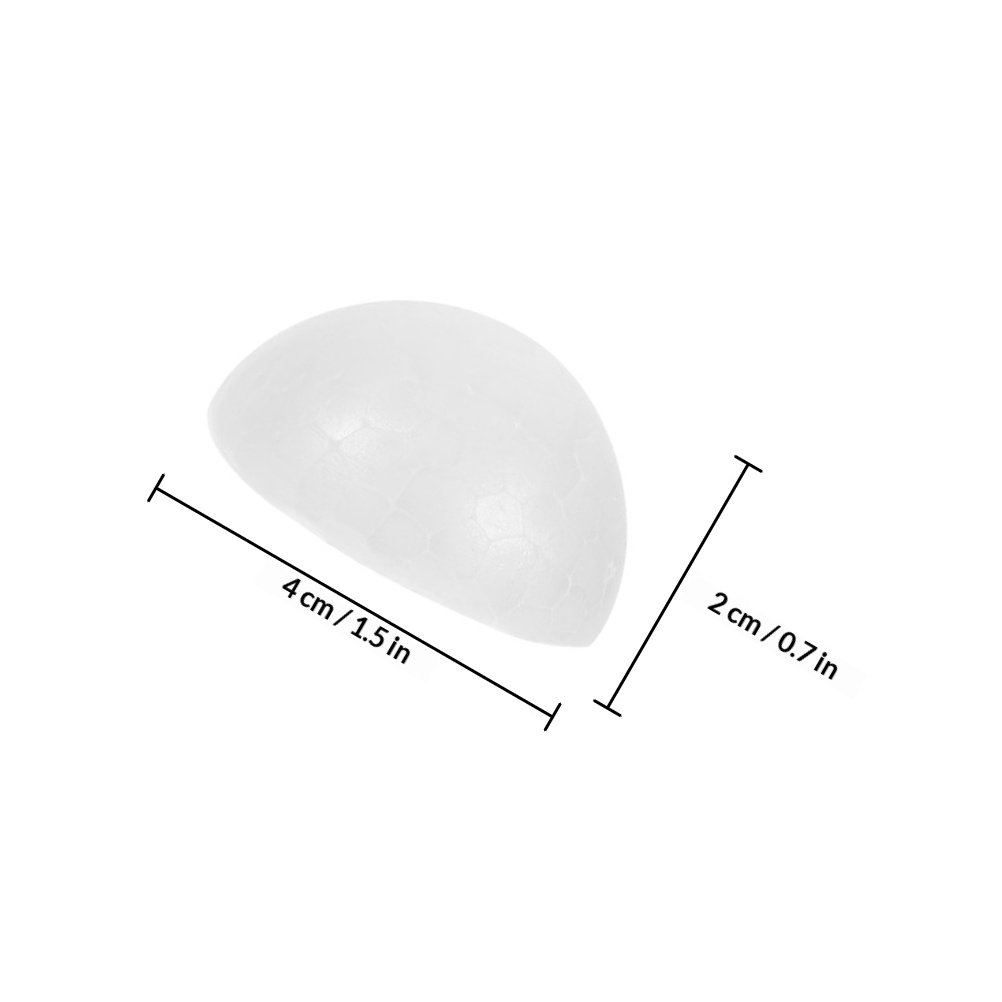100Pcs White Hemispherical Foa - Wedding Decoration Supply 评论和价格