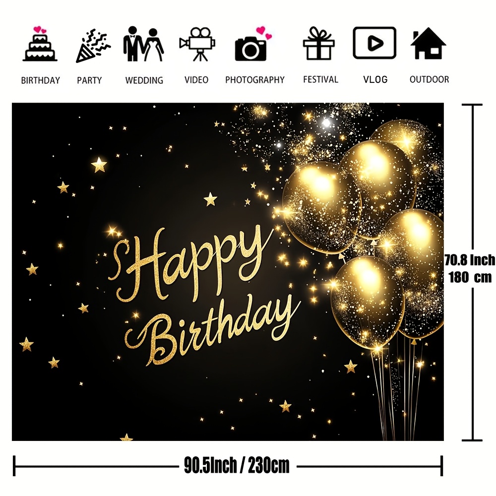 1pc super large black and gold - Wedding Superstar 评论和价格