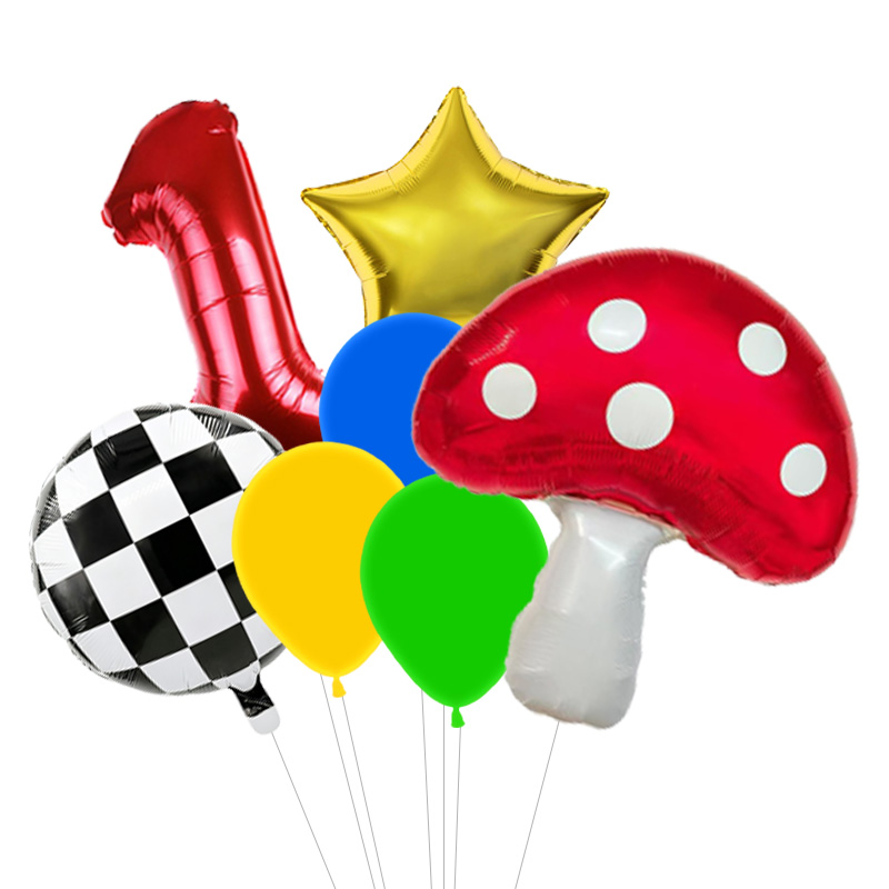 Mushroom Star Foil Balloons Ga - Wedding Superstar 评论和价格
