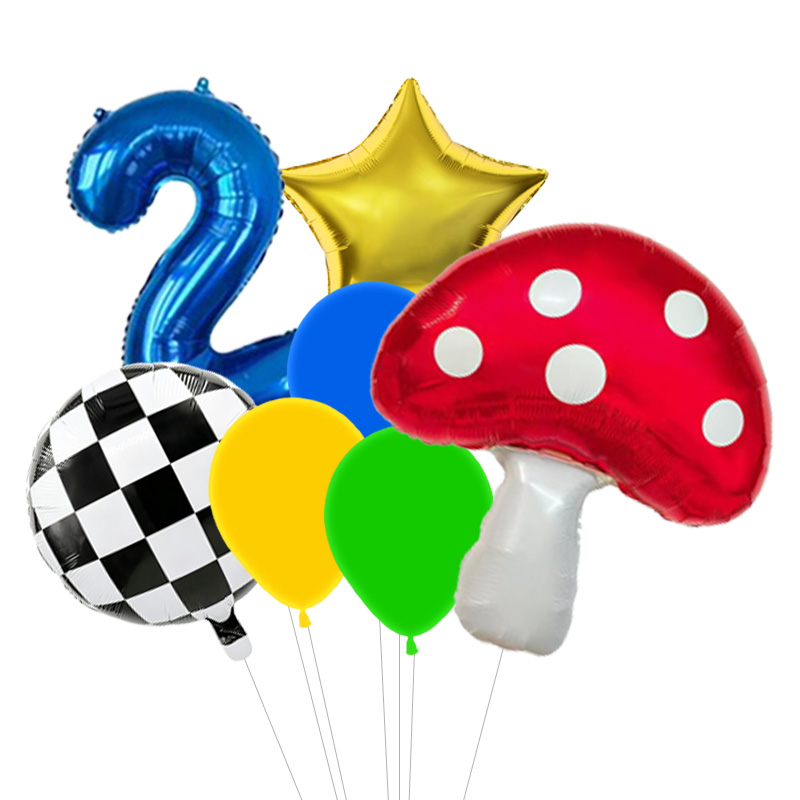 Mushroom Star Foil Balloons Ga - Wedding Superstar 评论和价格