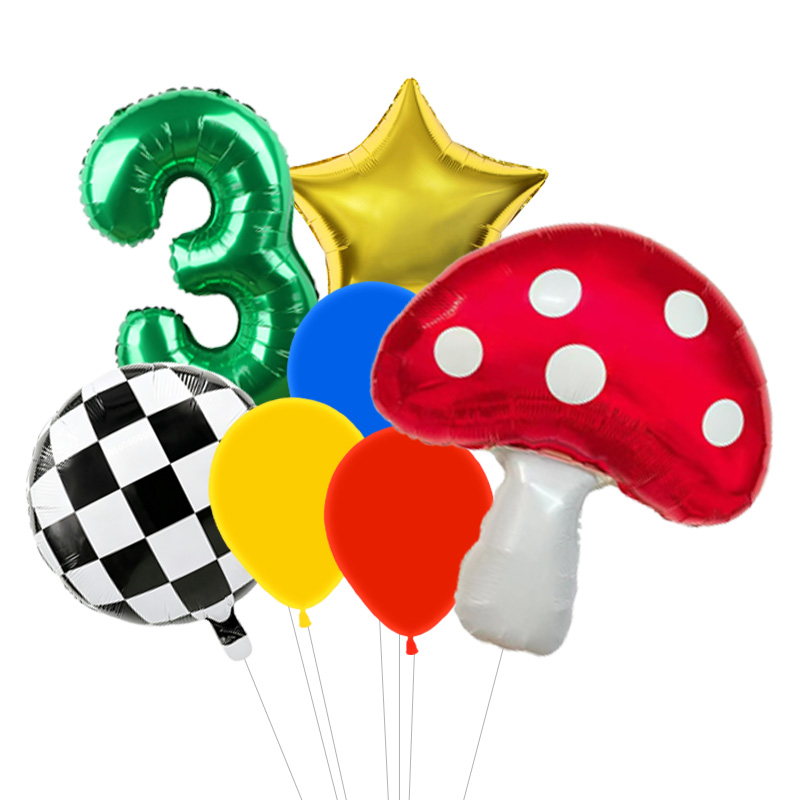Mushroom Star Foil Balloons Ga - Wedding Superstar 评论和价格