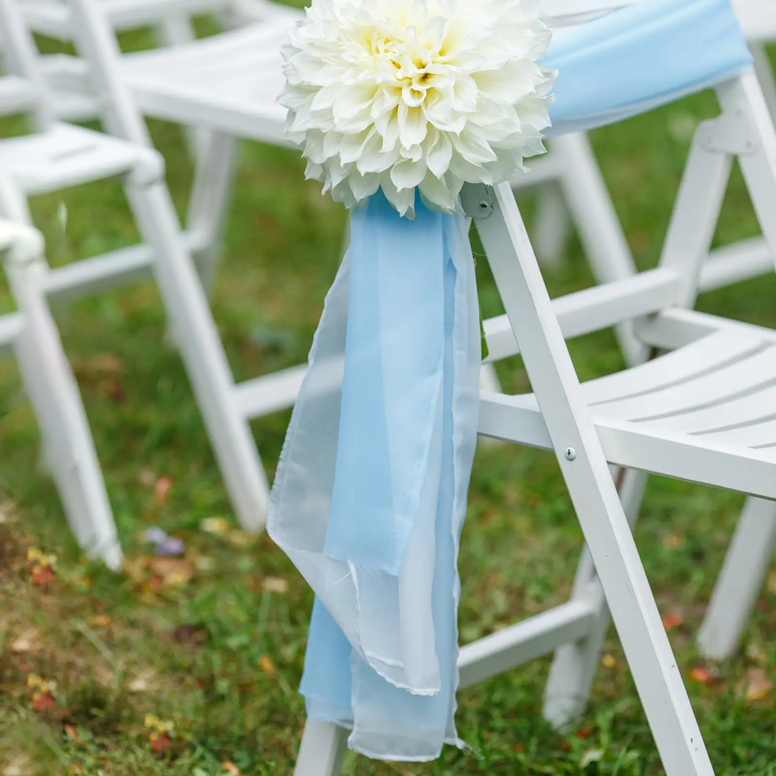 10/50/100PCS 17x275cm Organza  - Chair Sash Organza 评论和价格