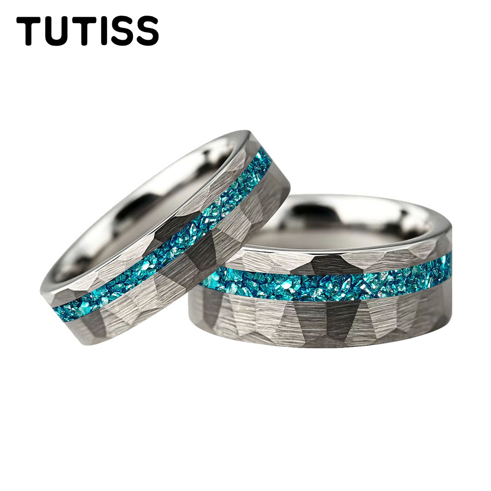 TUTISS 6/8mm Hammered Offset G - Wedding Zone 评论和价格