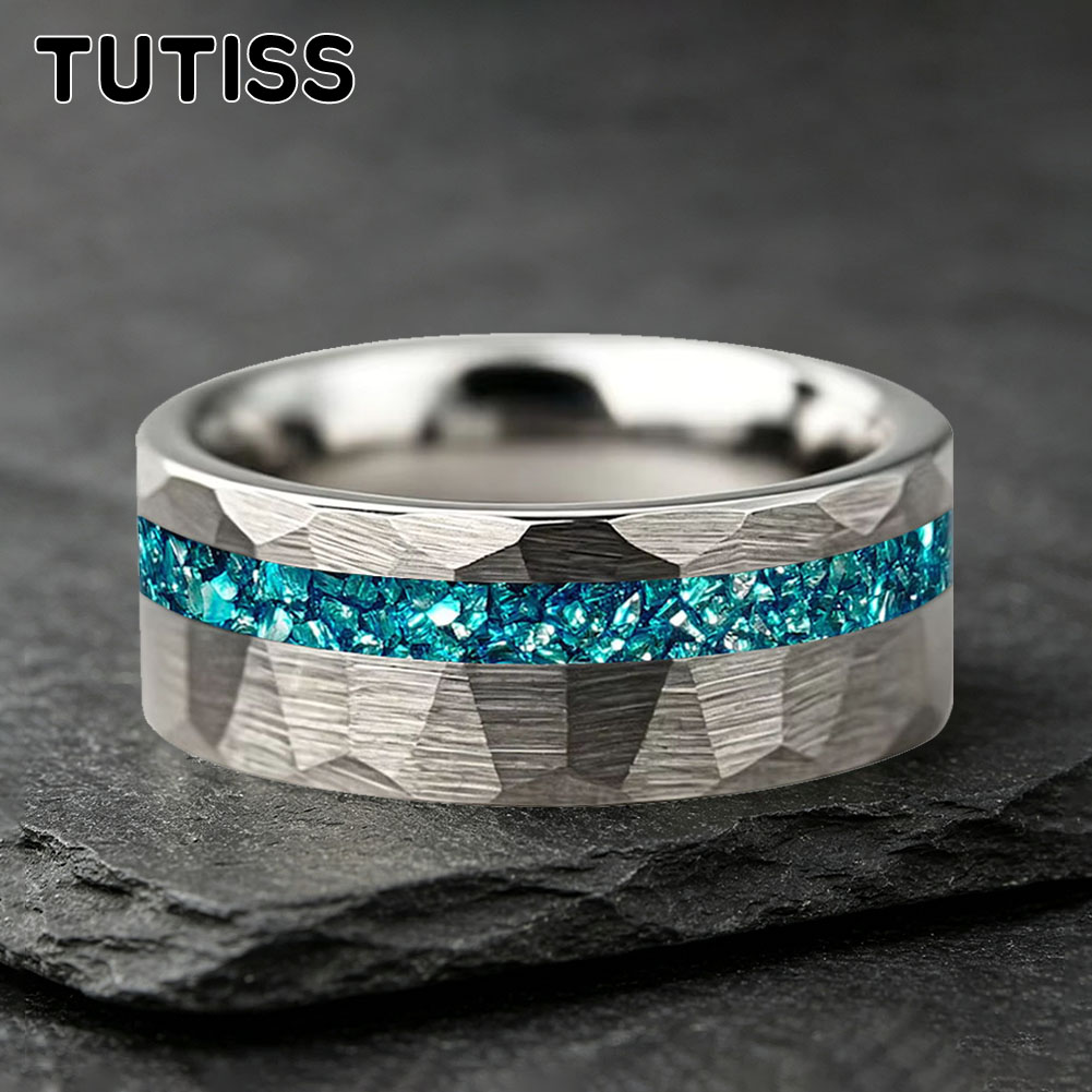 TUTISS 6/8mm Hammered Offset G - Wedding Zone 评论和价格