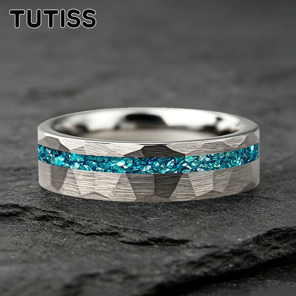 TUTISS 6/8mm Hammered Offset G - Wedding Zone 评论和价格