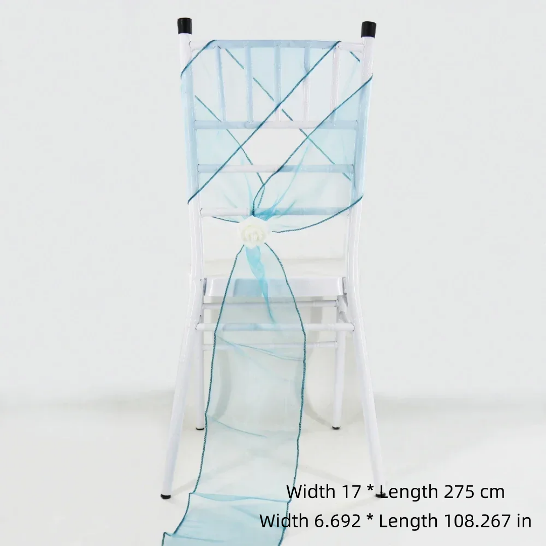 Wedding Chair Decoration Organ - Chair Sash Organza 评论和价格