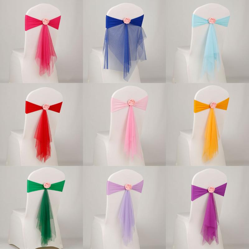 1 Pcs Organza Chair Sashes Flo - Chair Sash Organza 评论和价格