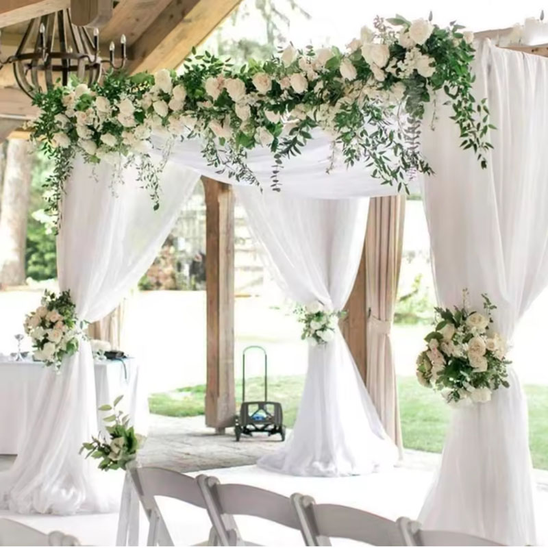 5/10M Sheer Crystal Wedding Tu - Chair Sash Organza 评论和价格