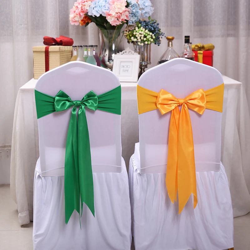 25pcs Satin Spandex Chair Cove - Chair Sash Organza 评论和价格