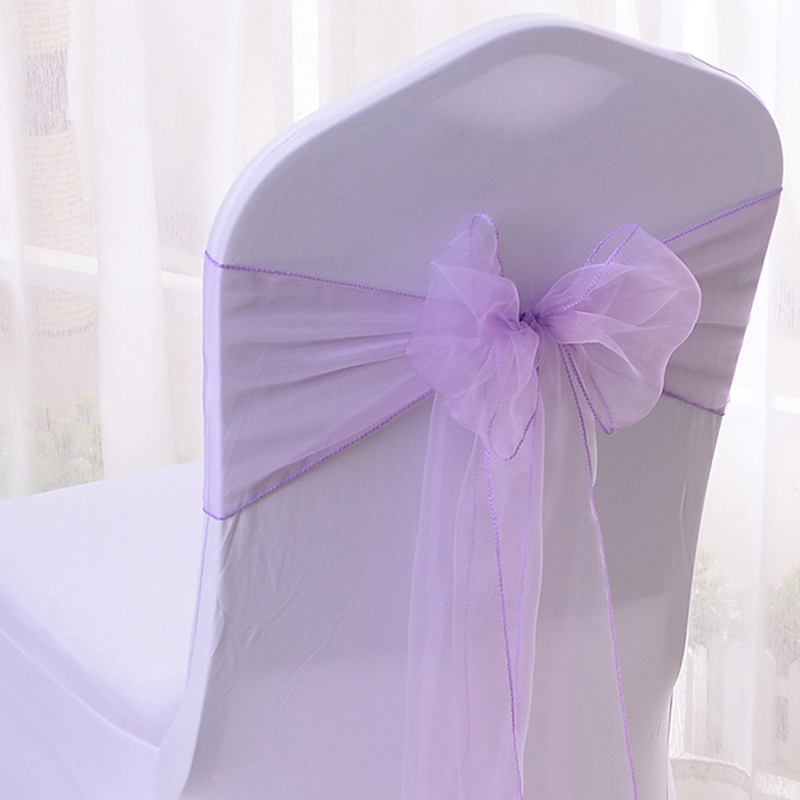 10/50/100PCS Wedding Chair Dec - Chair Sash Organza 评论和价格