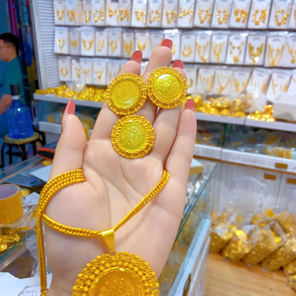 New 24K Gold Plated Dubai Jewe - Wedding Zone 评论和价格
