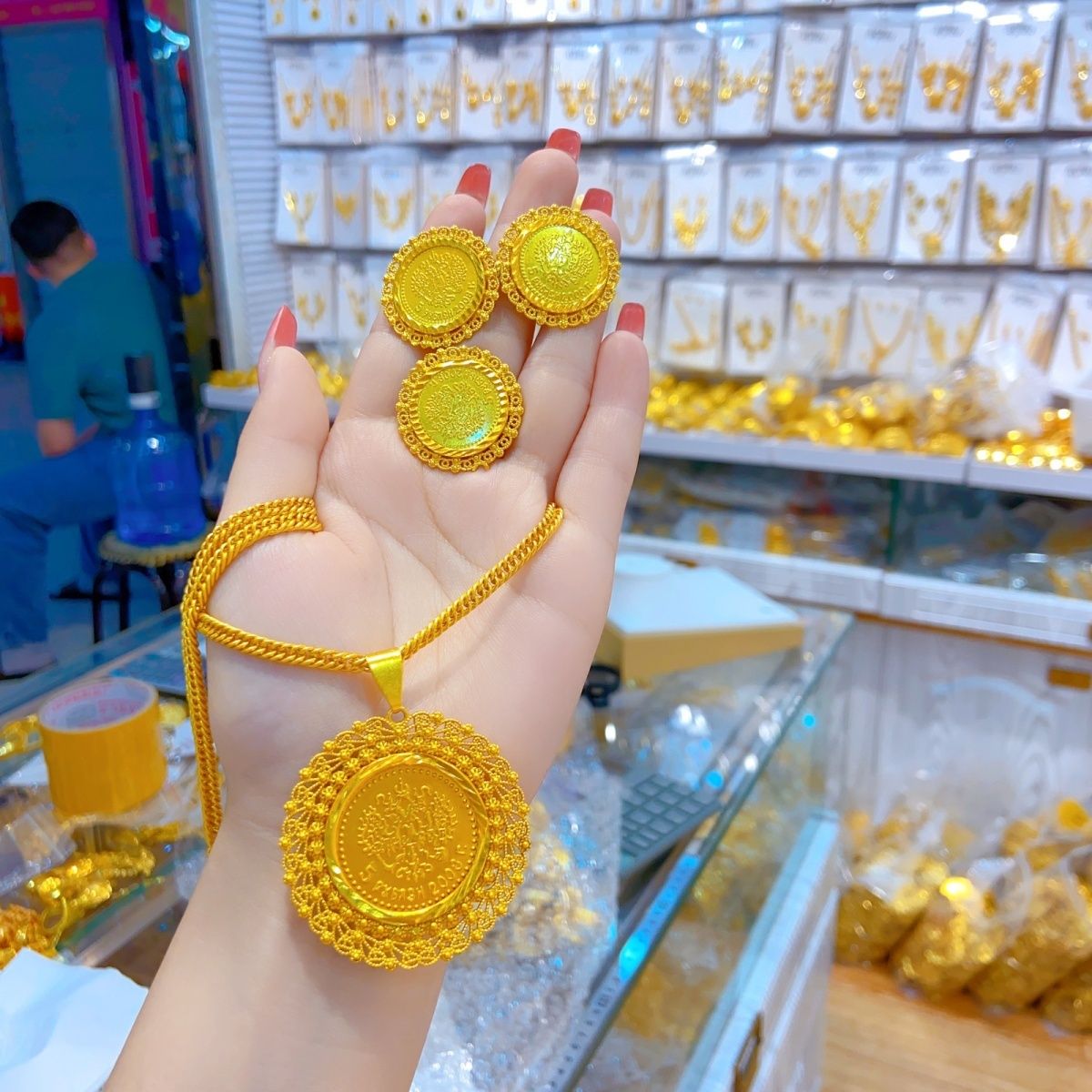 New 24K Gold Plated Dubai Jewe - Wedding Zone 评论和价格